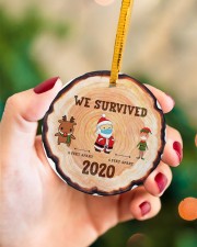 Christmas - Corona Virus - Very Bad Circle ornament - single (porcelain) aos-circle-ornament-single-porcelain-lifestyles-09