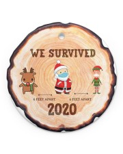 Christmas - Corona Virus - Very Bad Circle ornament - single (porcelain) front