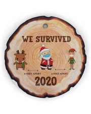Christmas - Corona Virus - Very Bad Circle Ornament (Wood tile