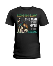 SON-IN-LAW - SHIBA - THE MAN THE MYTH THE LEGEND Ladies T-Shirt thumbnail
