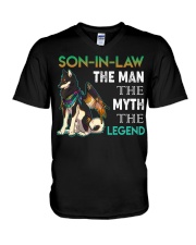 SON-IN-LAW - SHIBA - THE MAN THE MYTH THE LEGEND V-Neck T-Shirt thumbnail