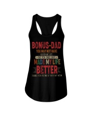 T-SHIRT - TO MY BONUS DAD - THANK YOU Ladies Flowy Tank tile