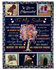 To My Sister - Fleece Blanket Small Fleece Blanket - 30" x 40" front