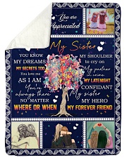 To My Sister - Fleece Blanket Large Sherpa Fleece Blanket - 60" x 80" thumbnail