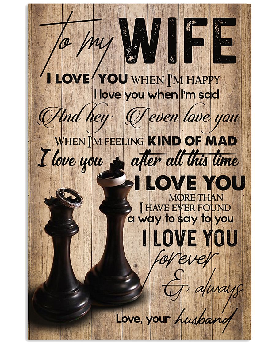 TO MY WIFE 16x24 Poster