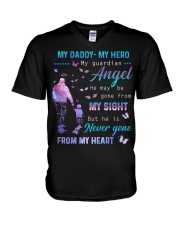 My Daddy- My hero- My guardian angel V-Neck T-Shirt tile