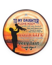 Christmas - You Will be Always Be Daddy's Little Circle ornament - single (porcelain) front