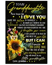 Grandma to Granddaughter - You Are My Sunshine 16x24 Poster front