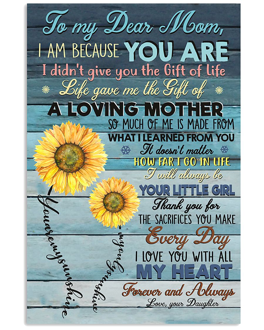 DAUGHTER TO MOM 16x24 Poster