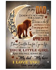 TO MY DAD - LION - YOU ARE APPRECIATED 16x24 Poster front