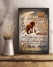 TO MY DAD - LION - YOU ARE APPRECIATED 16x24 Poster lifestyle-poster-3