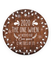 Christmas - Virus Corona - 2020 Circle ornament - single (porcelain) front