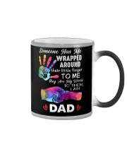 Dad And Daughter - Someone Has Me Wrapped Around Color Changing Mug tile