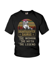 TO MY GRANDDAUGHTER - T REX - THE LEGEND Youth T-Shirt thumbnail