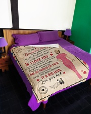 To My Daughter - Nurse - Not All Heroes Wear Capes Large Fleece Blanket - 60" x 80" aos-coral-fleece-blanket-60x80-lifestyle-front-01