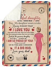 To My Daughter - Nurse - Not All Heroes Wear Capes Sherpa Fleece Blanket tile