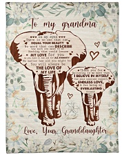 Granddaughter to Grandma - No Matter How Old You Large Fleece Blanket - 60" x 80" front