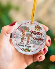 Christmas - Mother And Daughter Forever Linked Circle ornament - single (porcelain) aos-circle-ornament-single-porcelain-lifestyles-09