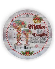 Christmas - Mother And Daughter Forever Linked Circle Ornament (Wood tile