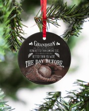 To Grandson - It's About Being Better Than Circle ornament - single (porcelain) aos-circle-ornament-single-porcelain-lifestyles-07