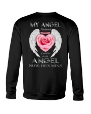 T-SHIRT - MY ANGEL HUSBAND - WINGS - HE'S MINE Crewneck Sweatshirt thumbnail
