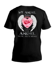 T-SHIRT - MY ANGEL HUSBAND - WINGS - HE'S MINE V-Neck T-Shirt thumbnail