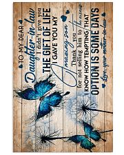 To My Daughter-in-law - Butterfly - Circus 16x24 Poster front