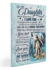 To My Daughter - Wolf - I Hope You Believe In 20x30 Gallery Wrapped Canvas Prints front