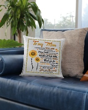 DAUGHTER TO MOM Square Pillowcase aos-pillow-square-front-lifestyle-02