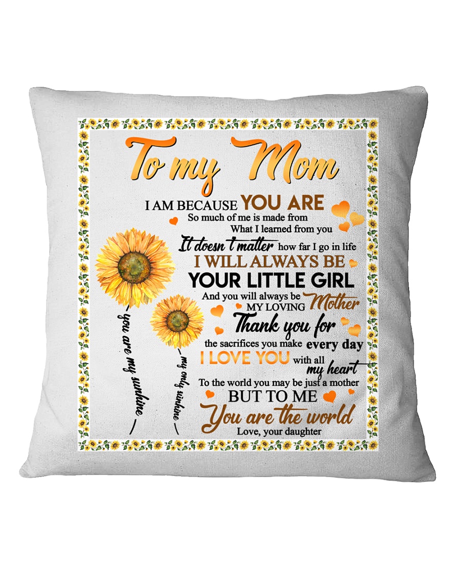 DAUGHTER TO MOM Square Pillowcase