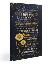To My Daughter - Keep Your face To The Sunshine 20x30 Gallery Wrapped Canvas Prints front