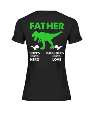 T-SHIRT - DINOSAUR - SON'S FIRST HERO Premium Fit Ladies Tee tile