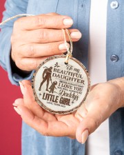 Christmas - To My Daughter - Today Is A good Day Circle ornament - single (porcelain) aos-circle-ornament-single-porcelain-lifestyles-01
