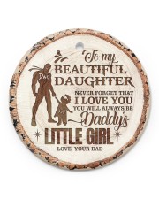 Christmas - To My Daughter - Today Is A good Day Circle ornament - single (porcelain) front