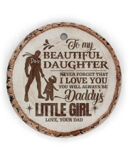 Christmas - To My Daughter - Today Is A good Day Circle Ornament (Wood tile