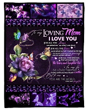 TO MY LOVING MOM - BUTTERFLY Small Fleece Blanket - 30" x 40" front