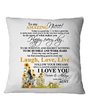AUNT TO NIECE Square Pillowcase thumbnail