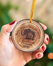 Christmas - You're Doing A great Job - Baby Circle ornament - single (porcelain) aos-circle-ornament-single-porcelain-lifestyles-09
