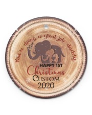 Christmas - You're Doing A great Job - Baby Circle ornament - single (porcelain) front