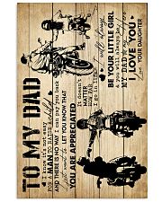 To My Dad - Motorbike - Poster 16x24 Poster front