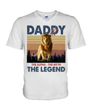T-SHIRT - TO MY DAD - VINTAGE - LION V-Neck T-Shirt tile