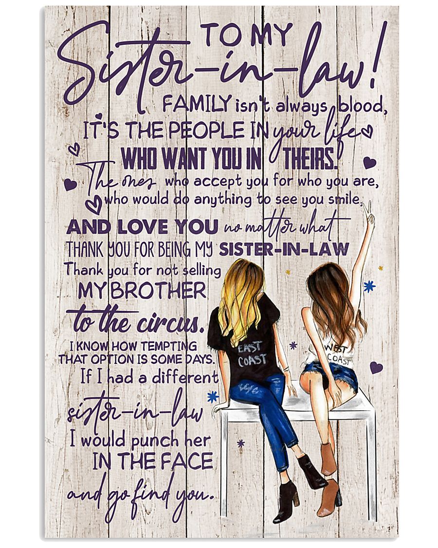 TO MY SISTER-IN-LAW - GIRLS - THANK YOU 11x17 Poster