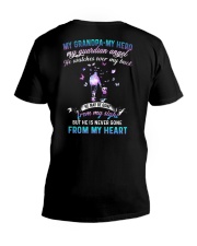 My grandpa- My hero- My guardian angel V-Neck T-Shirt tile