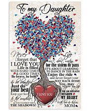 TO DAUGHTER - HEART - OUTGROW 16x24 Poster front
