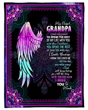 Angel - Grandpa - I Smile Because I Know You Loved Small Fleece Blanket - 30" x 40" front
