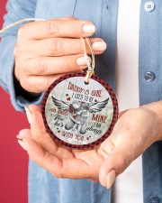 To My Angel Dad - Circle Ornament Circle ornament - single (porcelain) aos-circle-ornament-single-porcelain-lifestyles-01