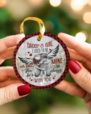 To My Angel Dad - Circle Ornament Circle ornament - single (porcelain) aos-circle-ornament-single-porcelain-lifestyles-08