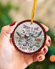 To My Angel Dad - Circle Ornament Circle ornament - single (porcelain) aos-circle-ornament-single-porcelain-lifestyles-09