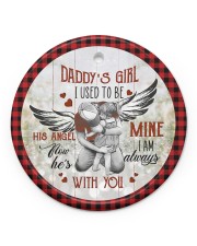 To My Angel Dad - Circle Ornament Circle ornament - single (porcelain) front