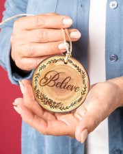 Christmas - Hope Love Blessed - Quote Set Circle ornament - single (porcelain) aos-circle-ornament-single-porcelain-lifestyles-01